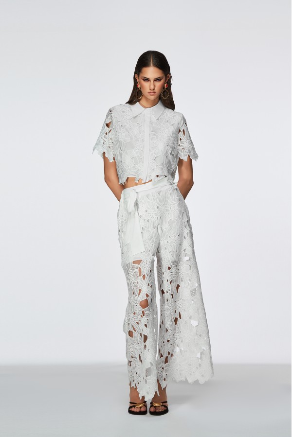 AVILES PANTALONE BIANCO