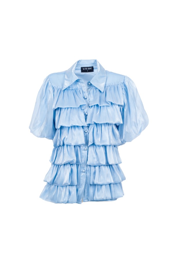 ESPIEL CAMICIA CELESTE