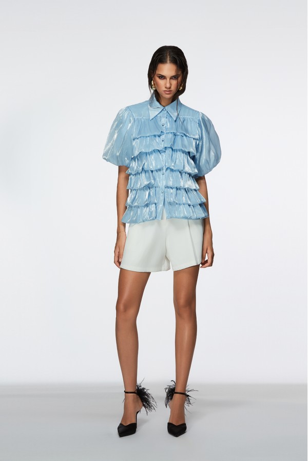 ESPIEL CAMICIA CELESTE