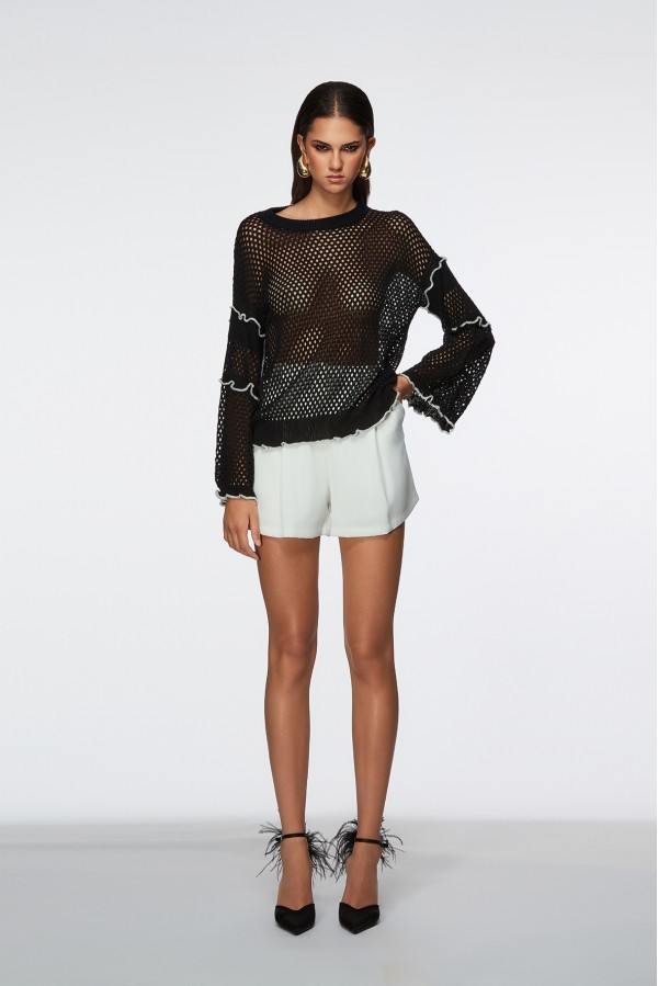 GUIMAR MAGLIA NERO BIANCO