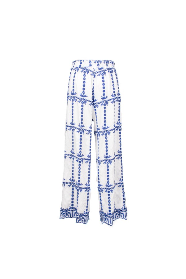 LA PLAYA PANTALONE BIANCO BLU