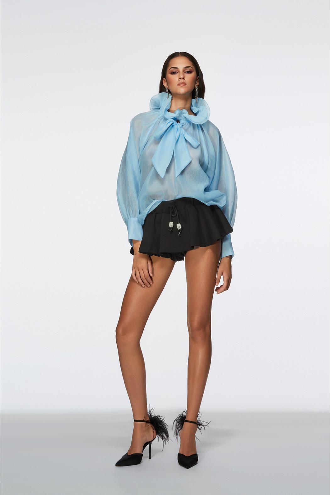 LUANCO BLUSA CELESTE