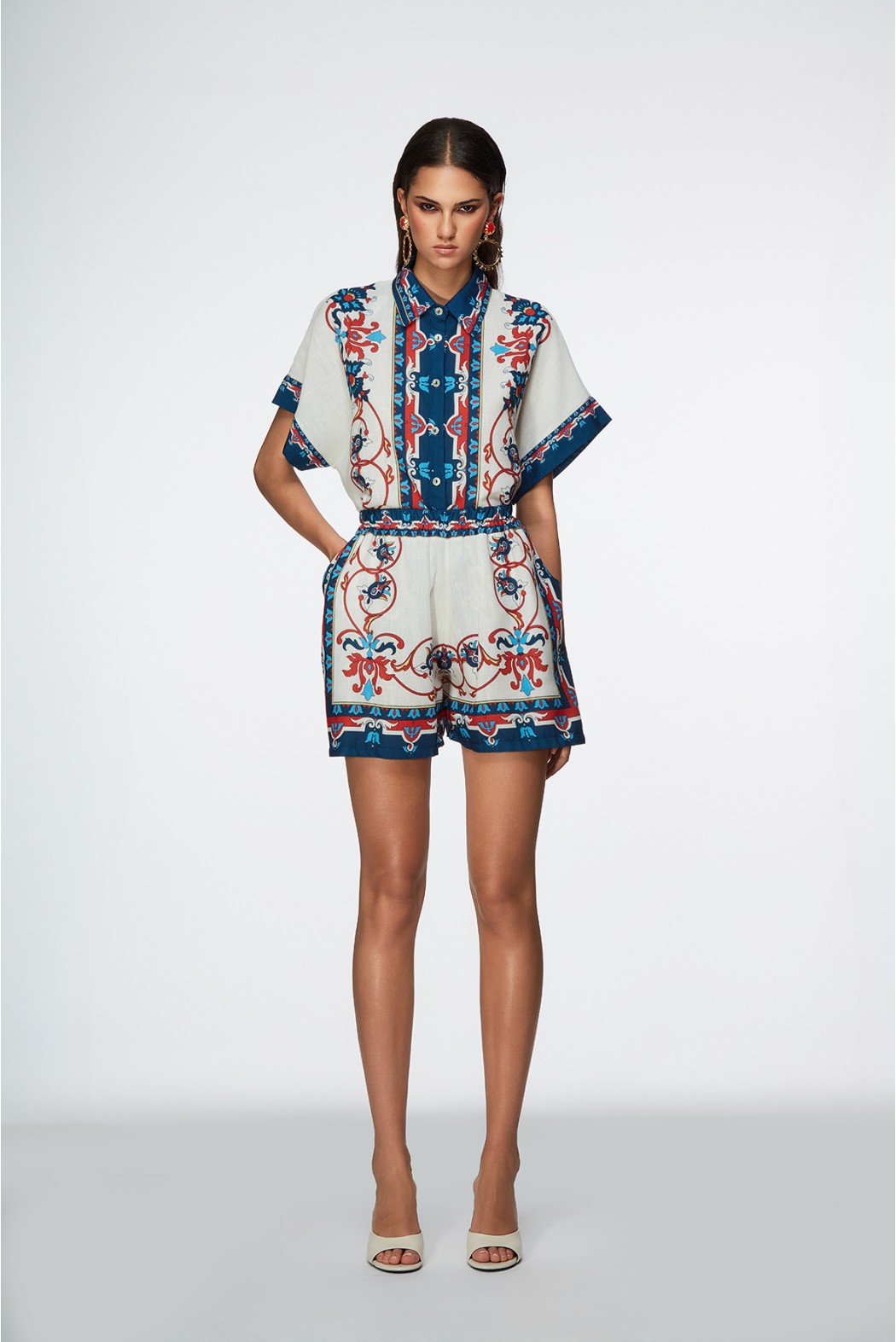 MATACHI SHORTS BLU ROSSO