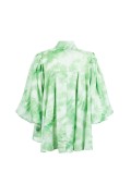 MECO BLUSA VERDE BIANCO