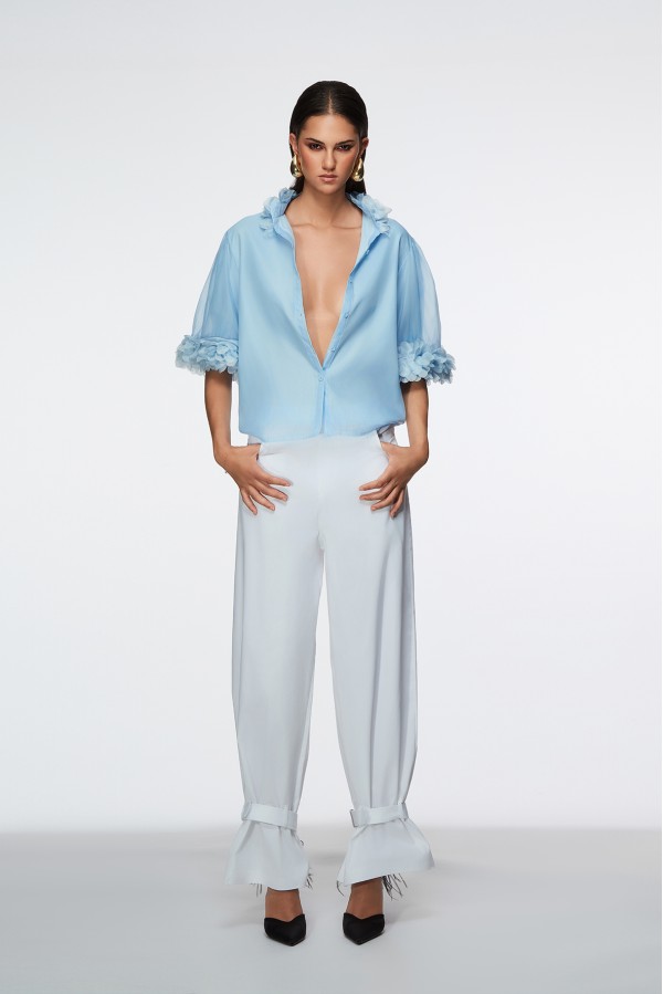 MOGUER PANTALONE BIANCO