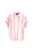 RIVAS CAMICIA ROSA BIANCO