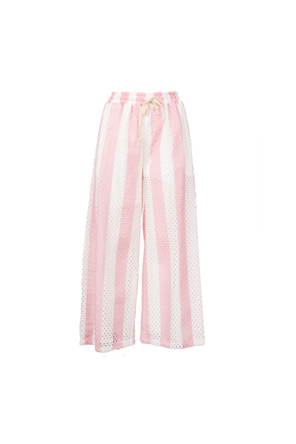 RIVAS PANTALONE ROSA BIANCO