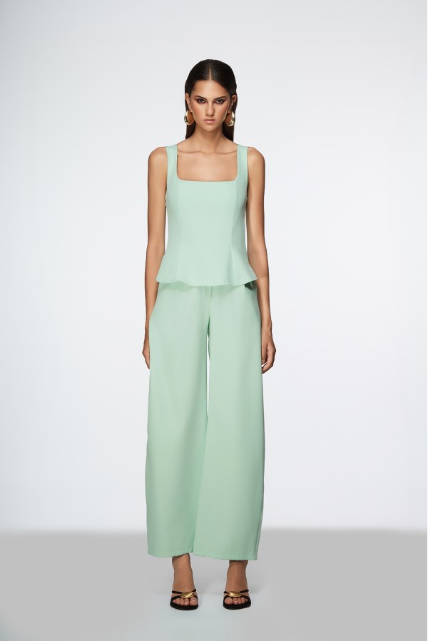 TEJEDA PANTALONE VERDE ACQUA