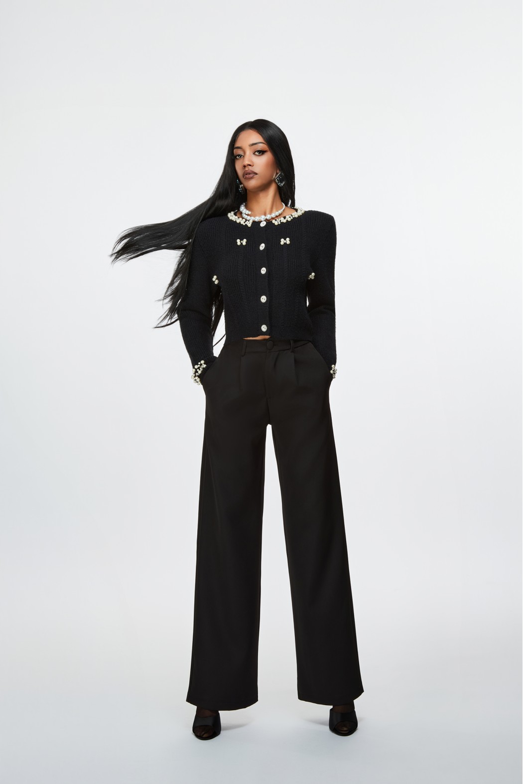 LALIN CARDIGAN NERO
