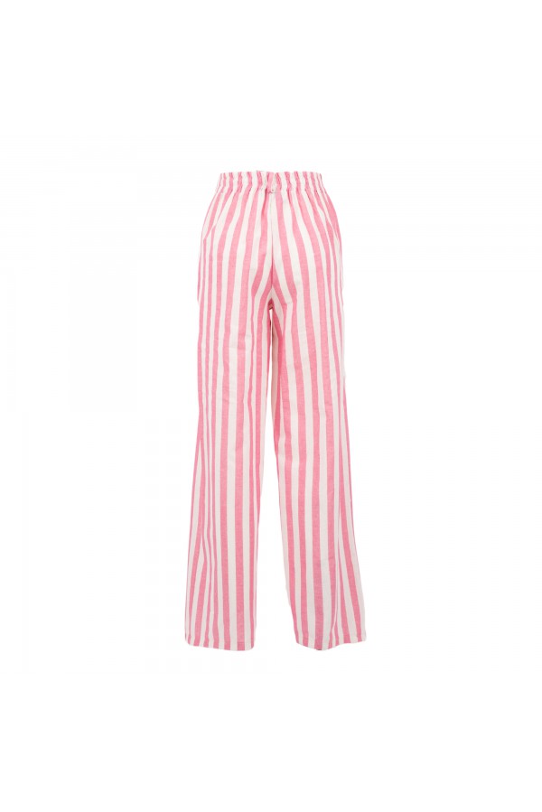 U R Ink VERACRUZ244S3M7 PANTALONI BIANCO-ROSA