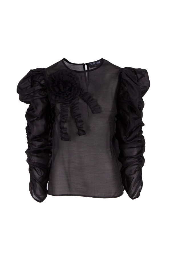 LA SAVINA  234W4D6 CAMICIE e BLUSE NERO