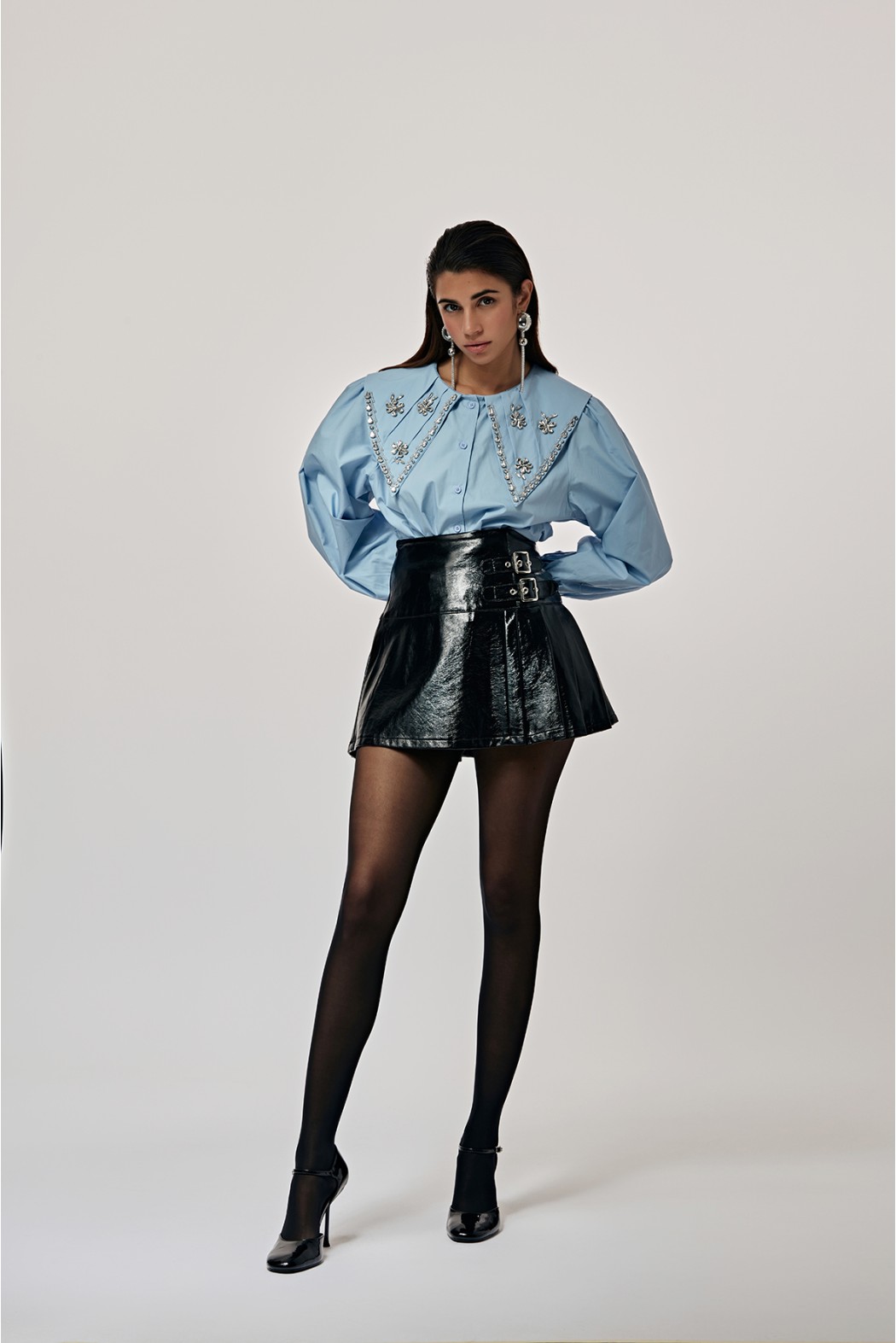 ALMERÍA    254W4G0 CAMICIE e BLUSE CELESTE