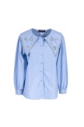 ALMERÍA    254W4G0 CAMICIE e BLUSE CELESTE