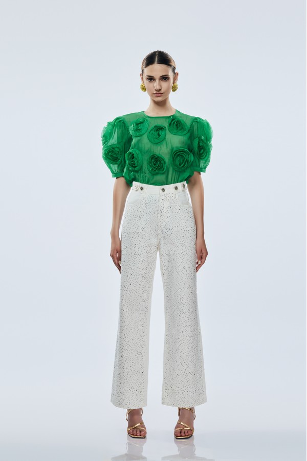 GALLEGOS   234S5F2 CAMICIE e BLUSE VERDE