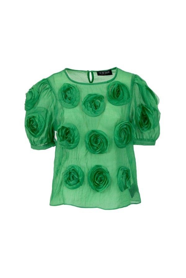GALLEGOS   234S5F2 CAMICIE e BLUSE VERDE