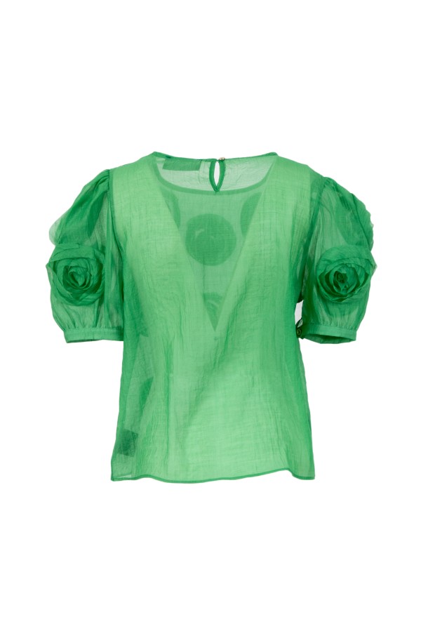 GALLEGOS   234S5F2 CAMICIE e BLUSE VERDE
