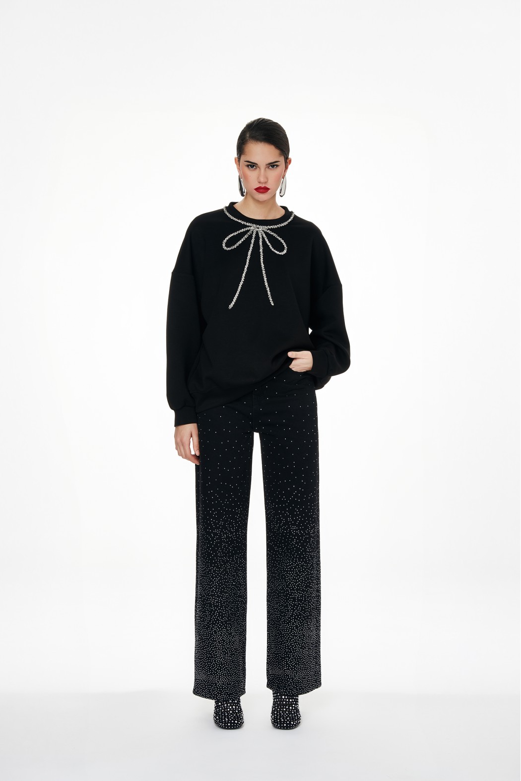 ANJOS      104W5D6 JEANS NERO