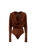 LA BAJADA  154W5I6 TOP e BODY TABACCO