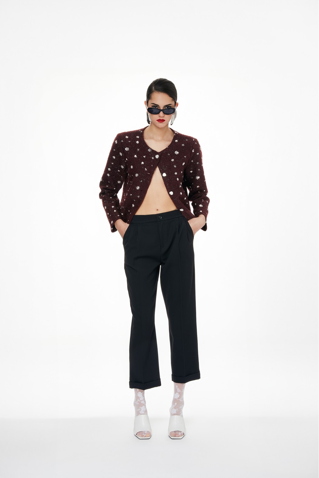 TINAJO     244W5D6 PANTALONI NERO
