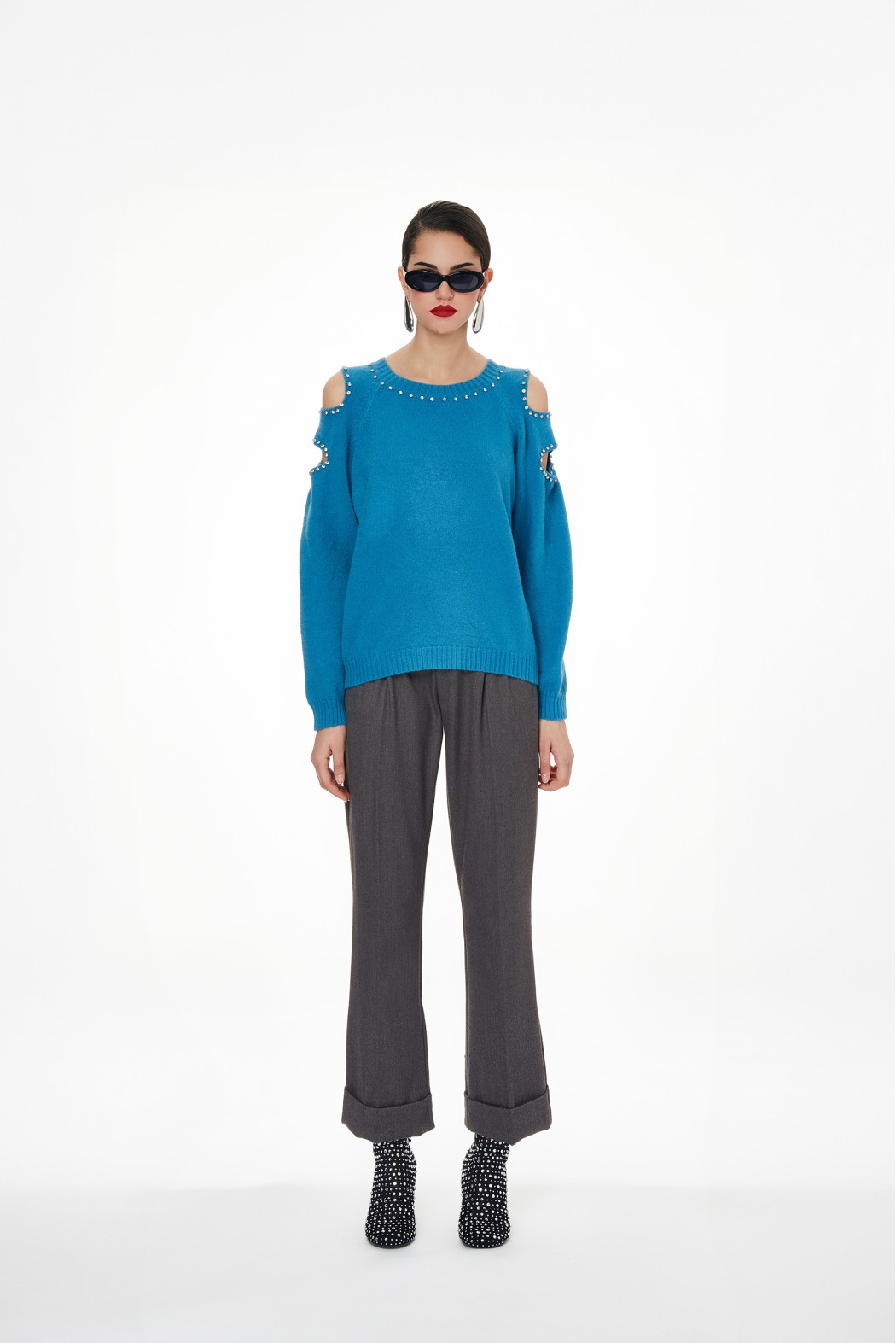 TINAJO     244W54A PANTALONI GRIGIO